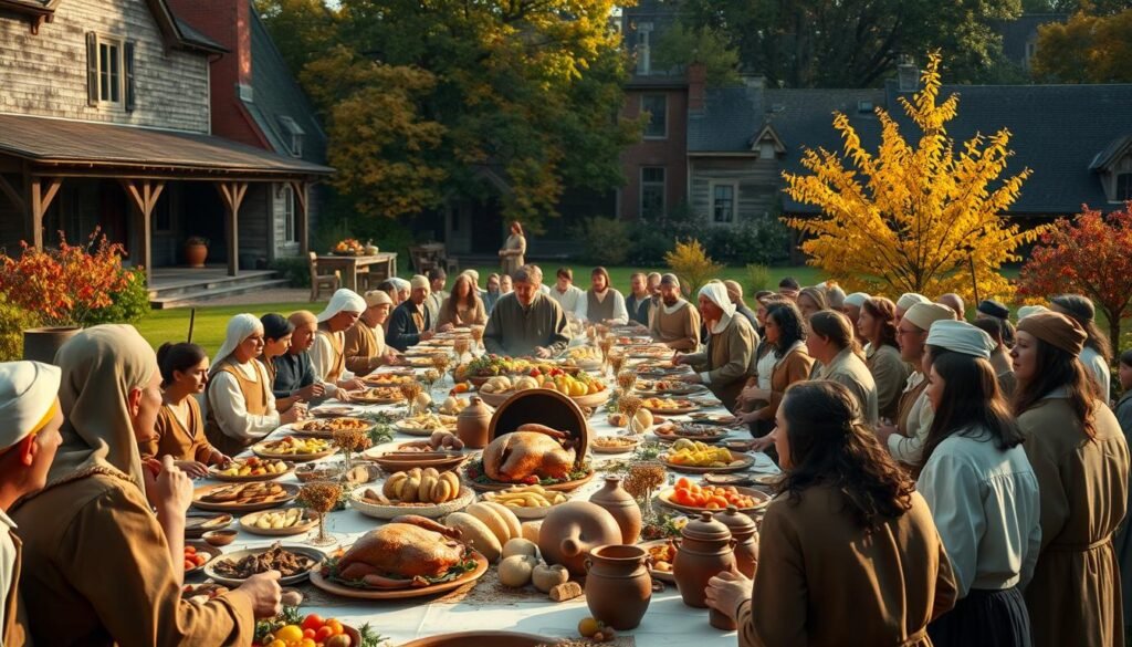 1621 three-day feast timeline