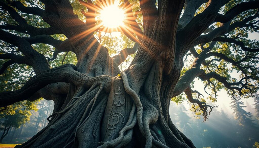 Ancient oak tree mythology and history