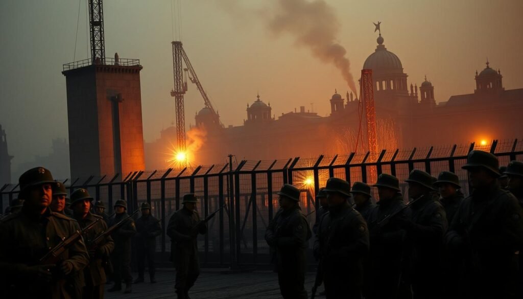 Berlin Wall construction