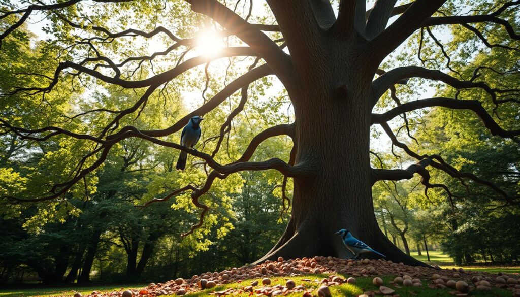 Blue Jays and Oak Tree Propagation