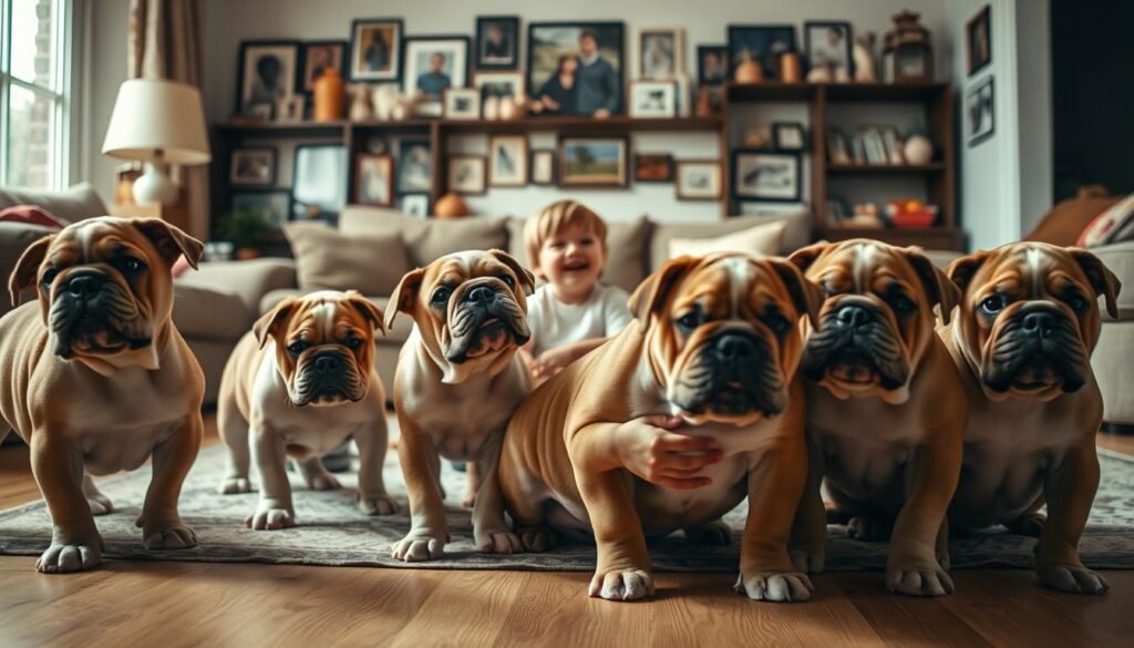 Bulldogs as family pets
