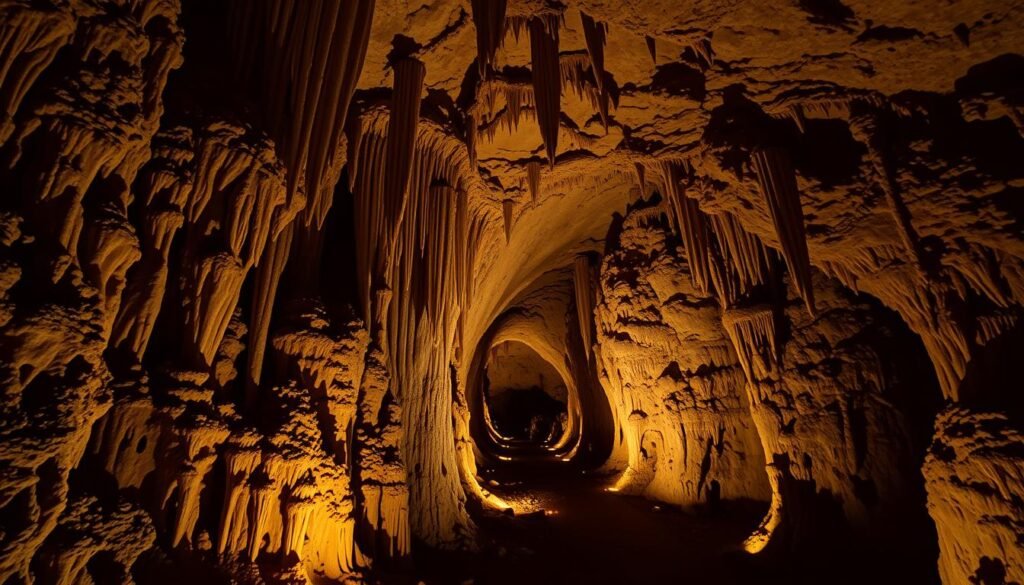 Carlsbad Caverns underground rock formations