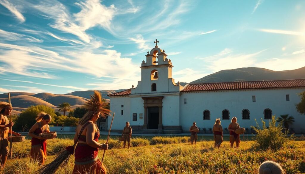 Chumash tribe at Mission Santa Barbara