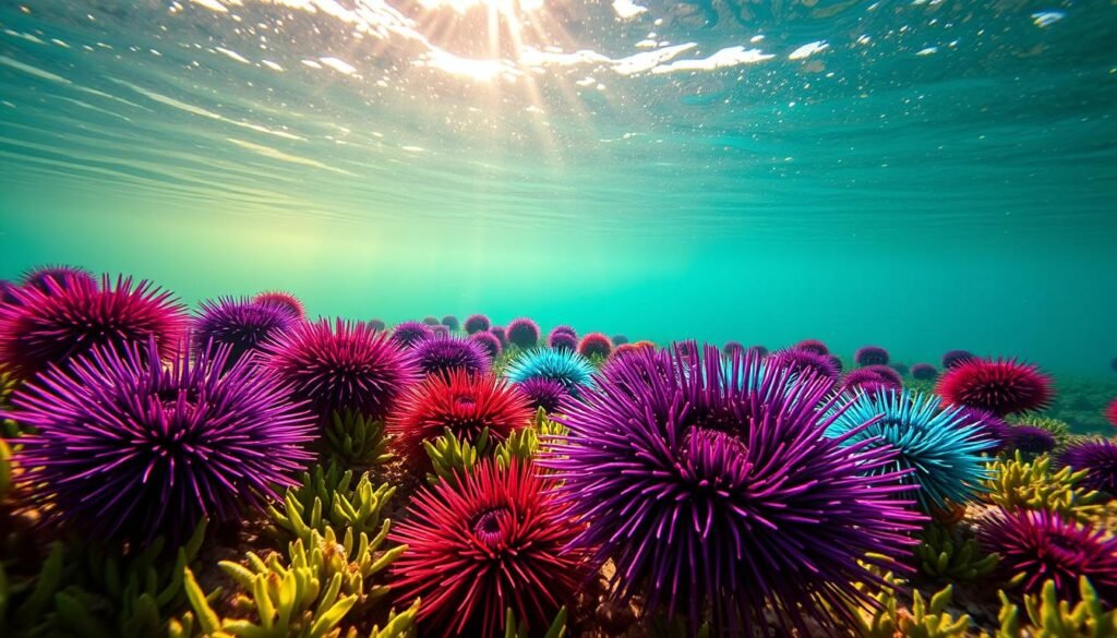 Colorful Sea Urchin Species