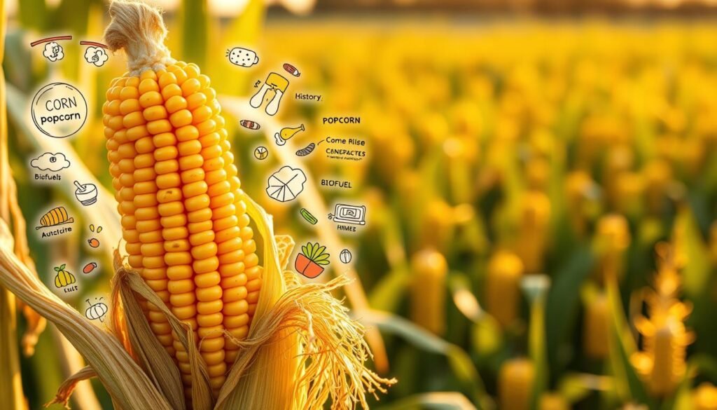 "Corn Trivia and Fun Facts" don't show any words in the picture