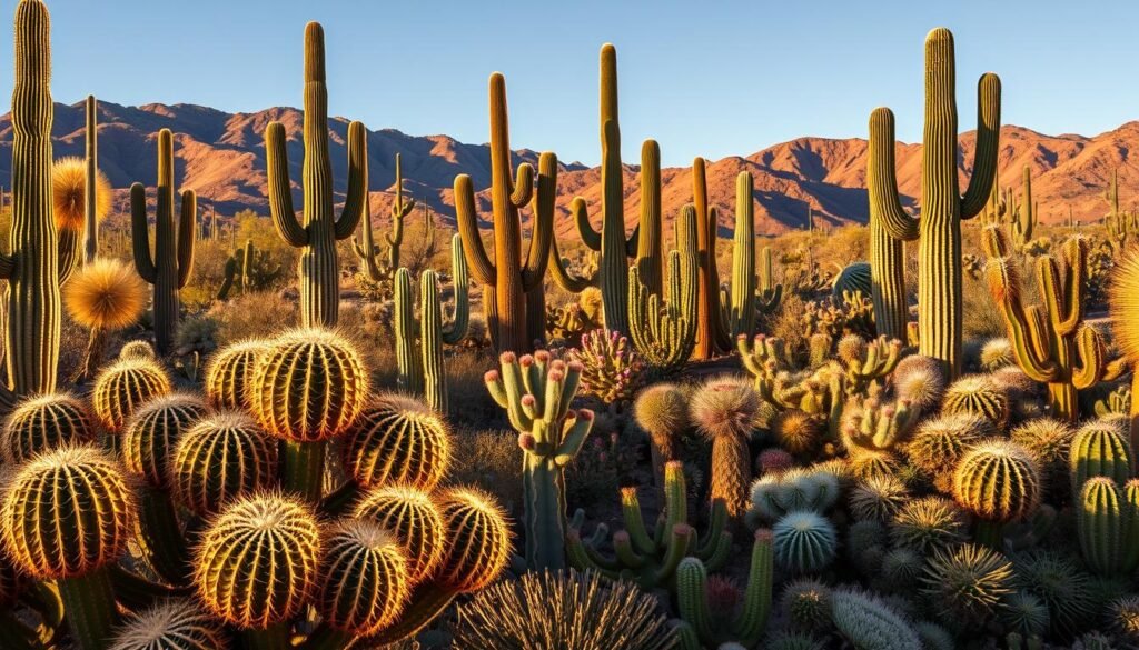 Diverse Cactus Varieties