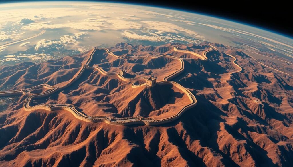 Great Wall visibility from space