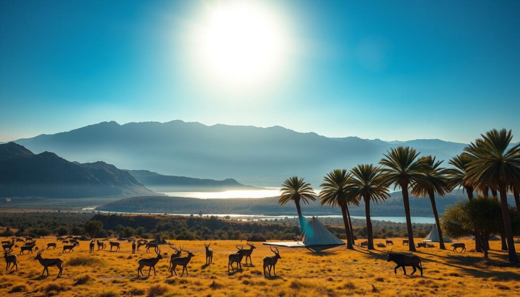 Iranian wildlife landscape