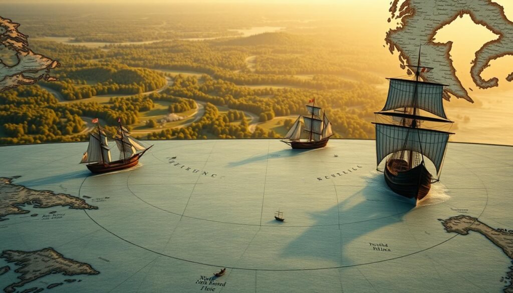 John Cabot North America Exploration Map