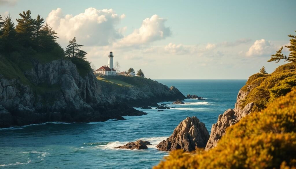 Maine Islands Coastal Landscape