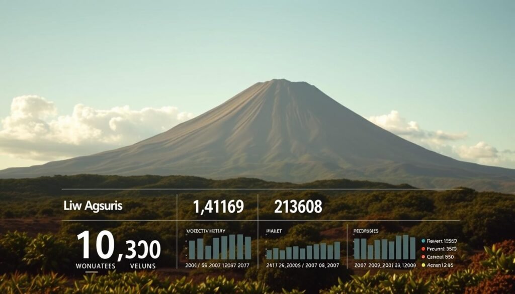 Mauna Loa Volcano Statistics