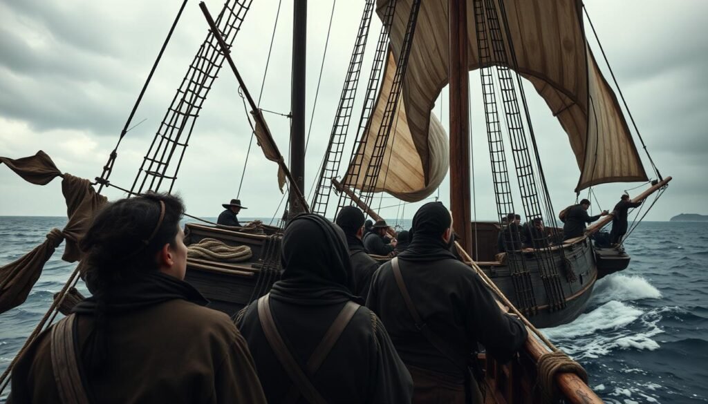 Mayflower voyage settlers new world