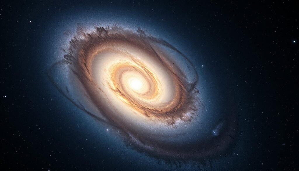 Milky Way spiral galaxy structure