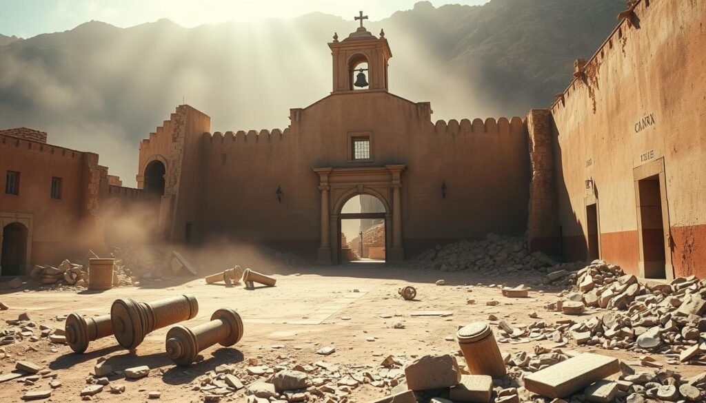 Mission Santa Barbara Earthquake Damage