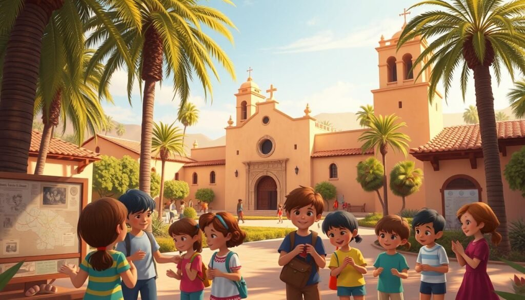 Mission Santa Barbara kid-friendly facts