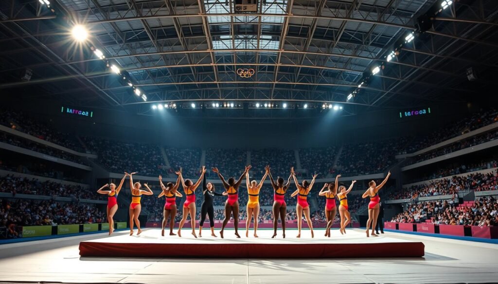 Olympic gymnastics team event