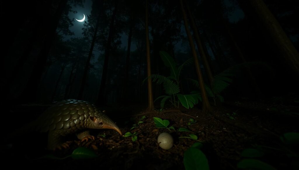 Pangolin Nighttime Behavior