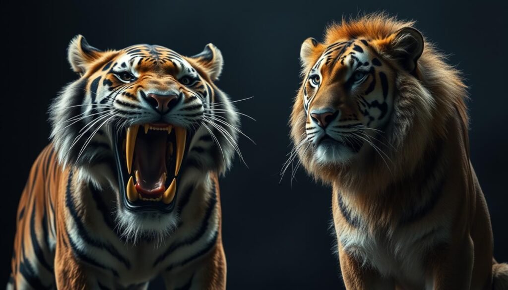 Prehistoric and Modern Cat Comparison