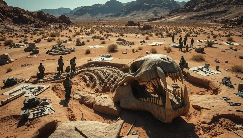 Saber Tooth Tiger Fossil Excavation