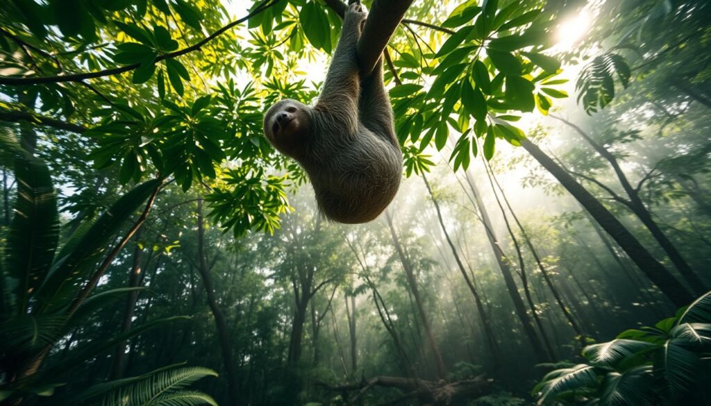 Sloth Thermoregulation in Tropical Forest