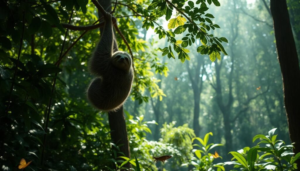 Sloth survival strategies in action