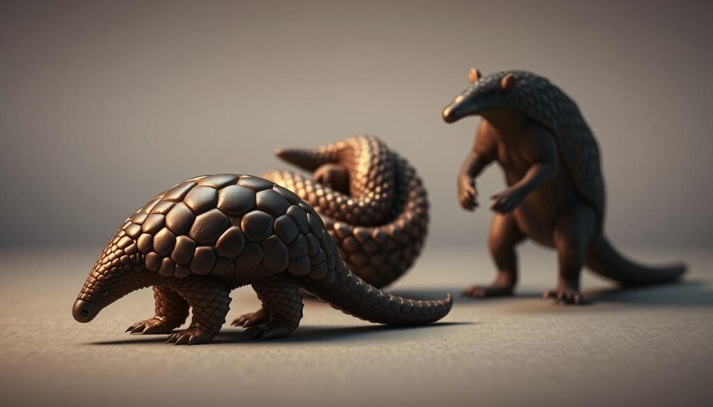 Small pangolin species comparison
