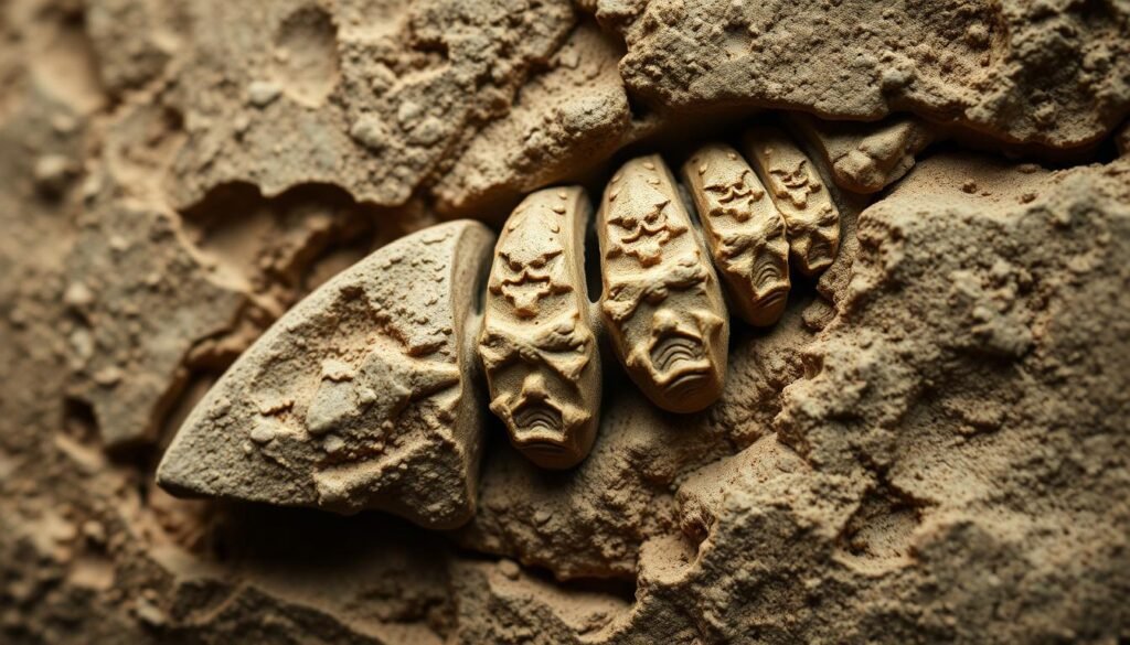 Triceratops teeth fossil