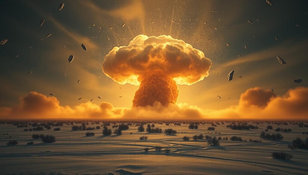 Tunguska meteorite blast