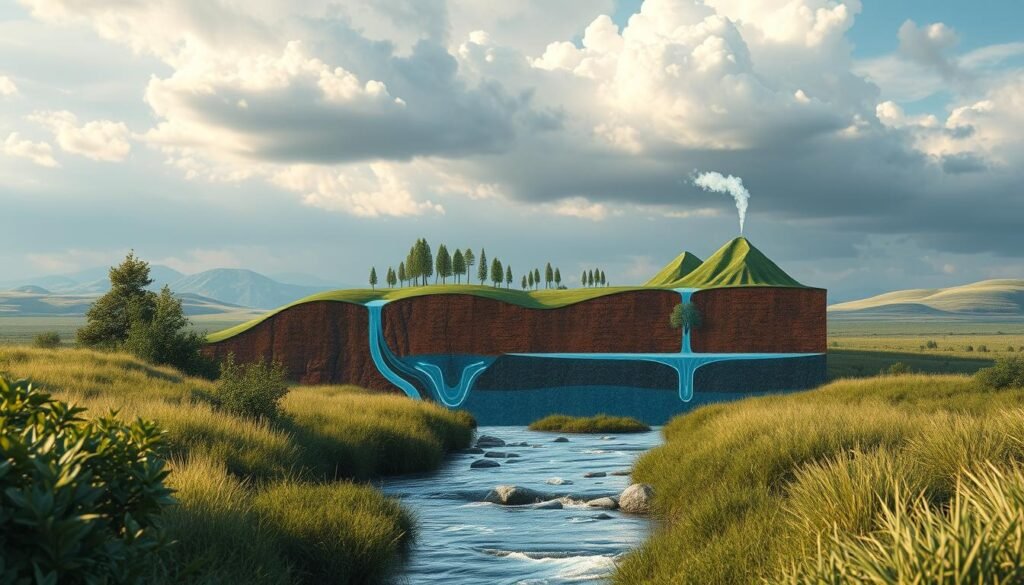 Water Cycle Stages and Groundwater Movement