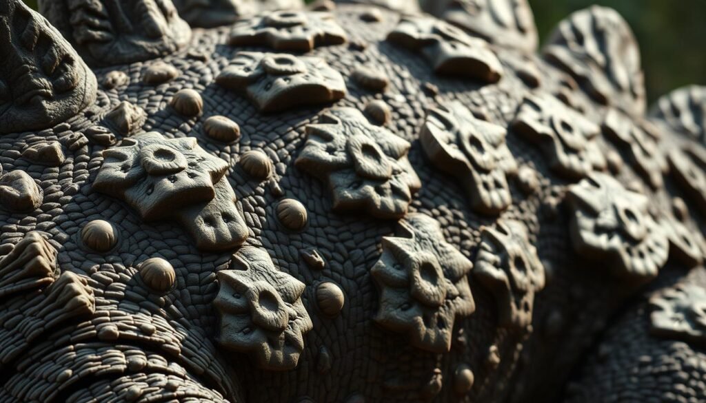 ankylosaurus osteoderms and keratin shields