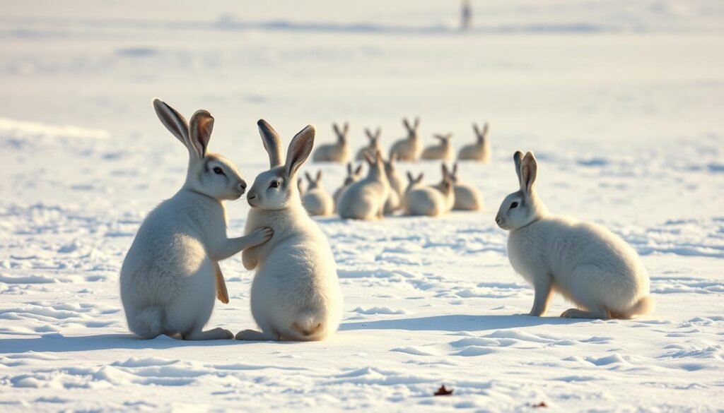 arctic hare social behavior