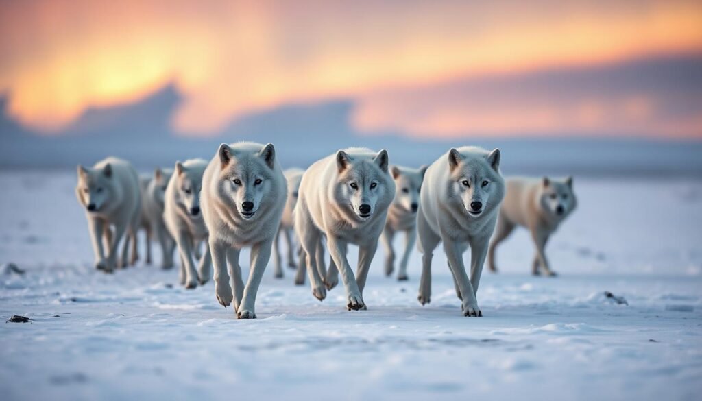 arctic wolf pack behavior