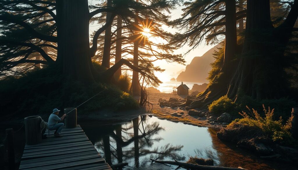 california coast redwoods fishing culture