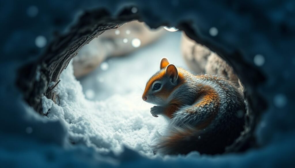 chipmunk winter survival tactics