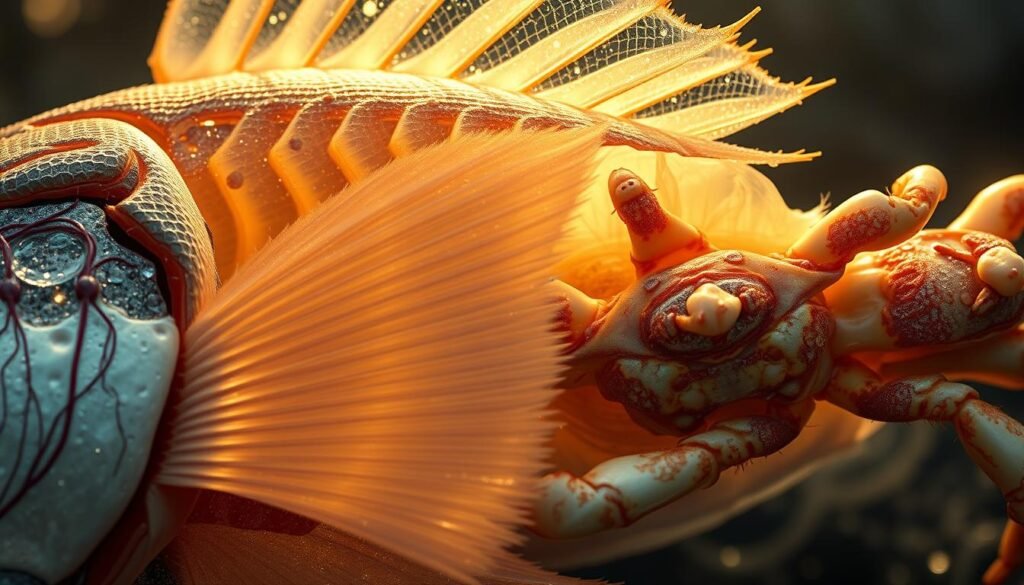 fish gill structure and crab respiration