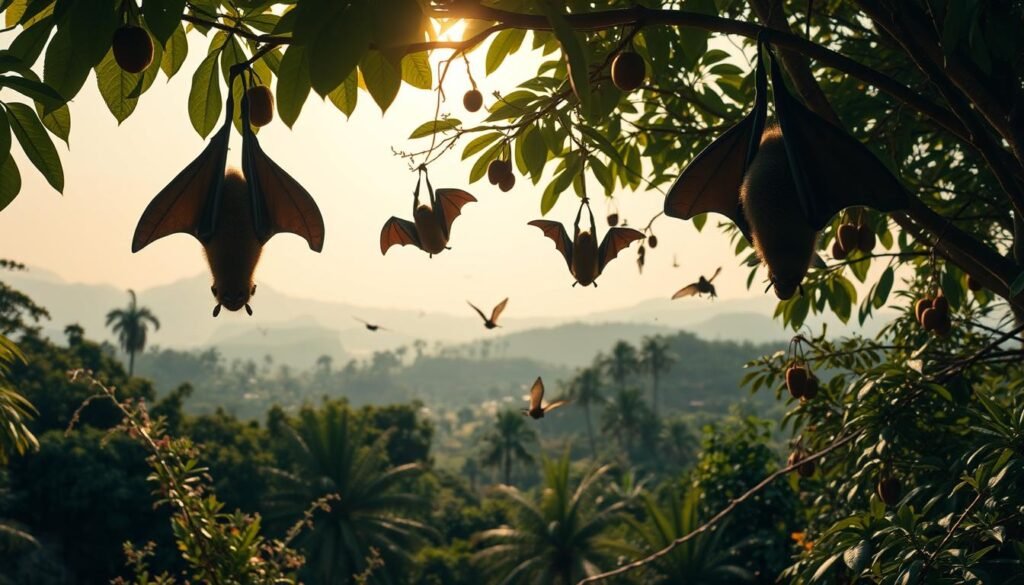 fruit bat habitat distribution