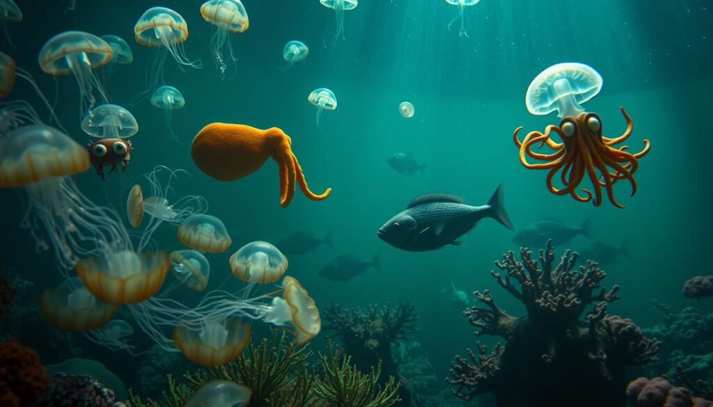 jellyfish octopus oddballs