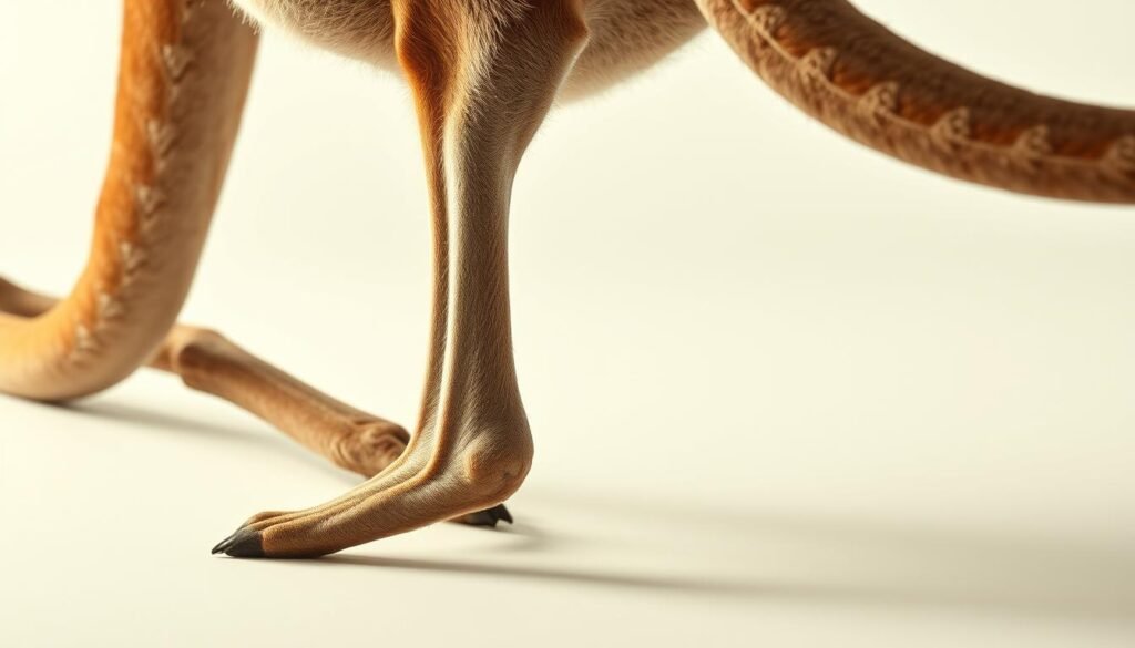 kangaroo hind legs and tail