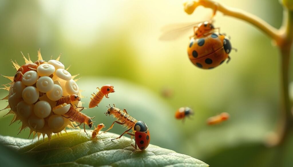 ladybug life cycle stages