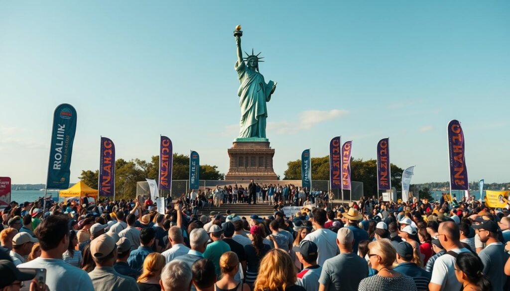 liberty island fundraising efforts
