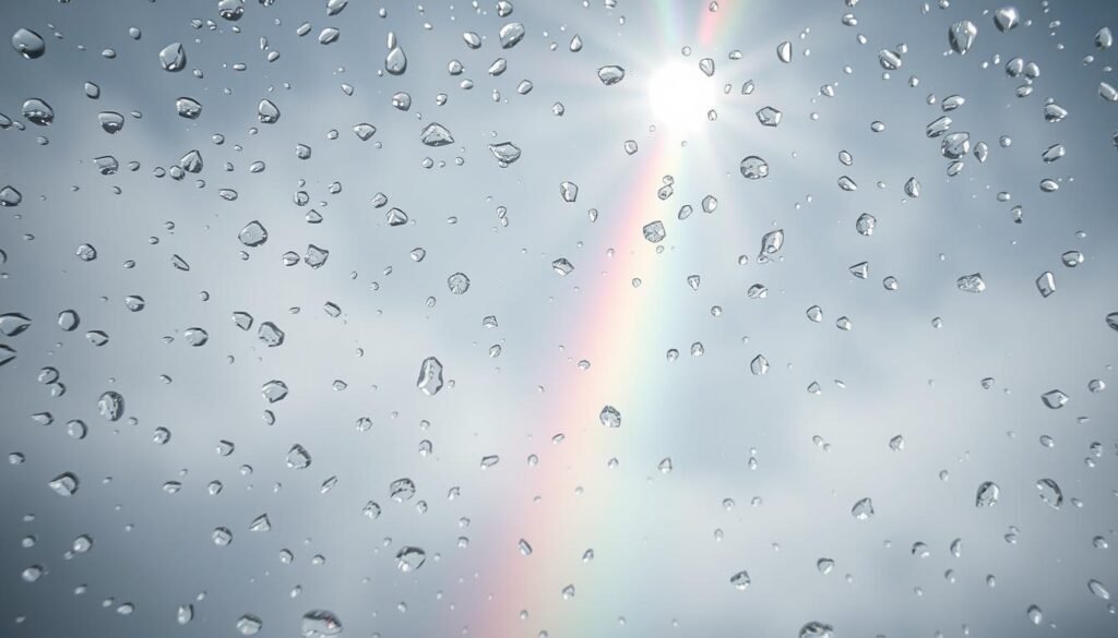 light refraction in raindrops