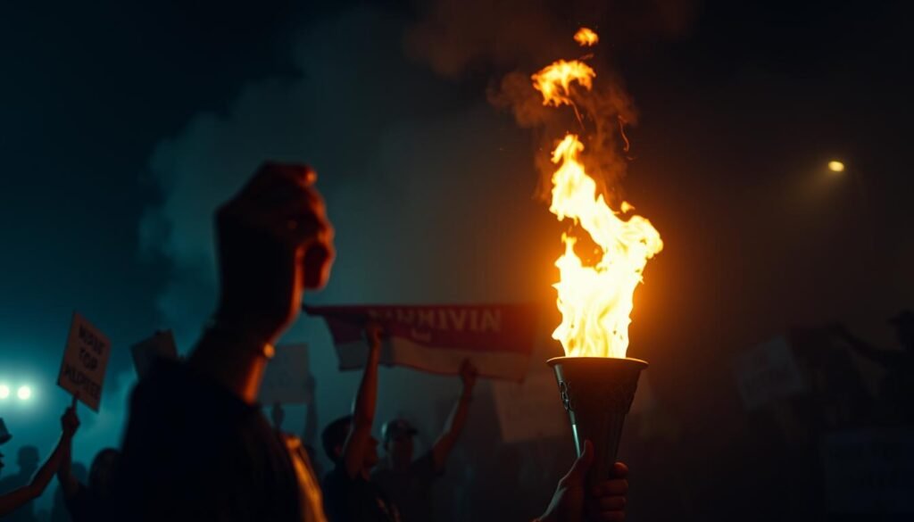 olympic torch political history