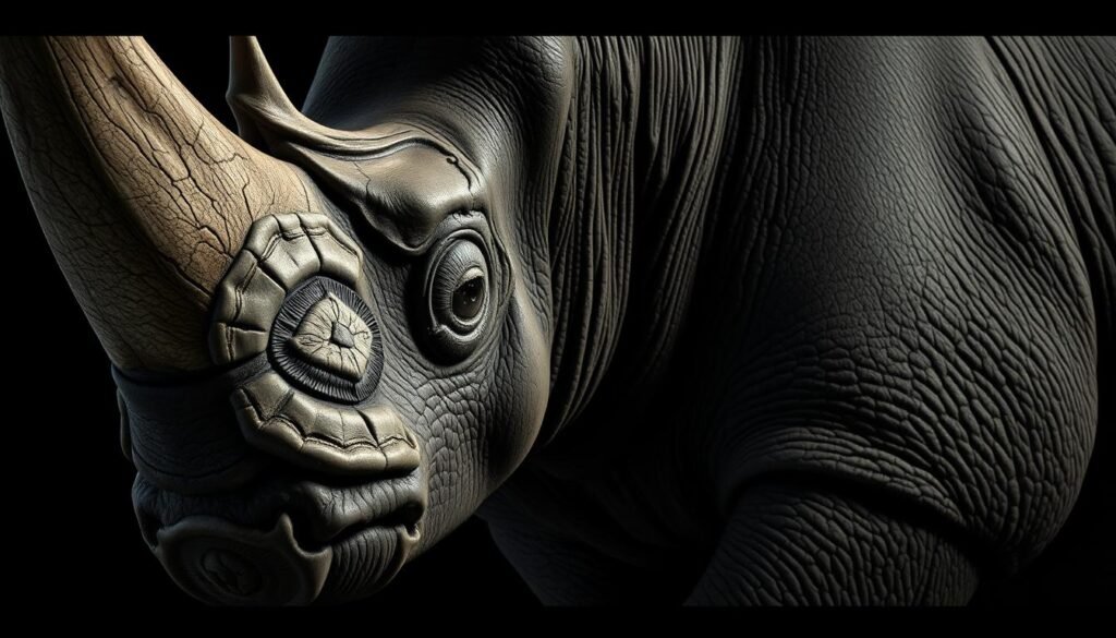 rhino horn and skin anatomy