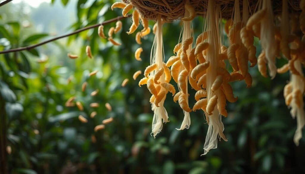 silkworm cocoon production