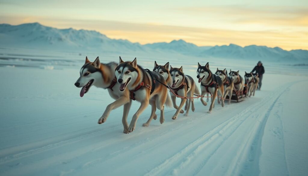 sled dog relay race
