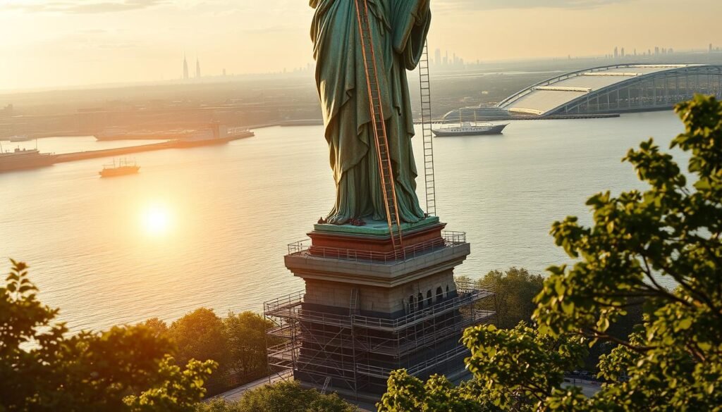 statue liberty island restoration